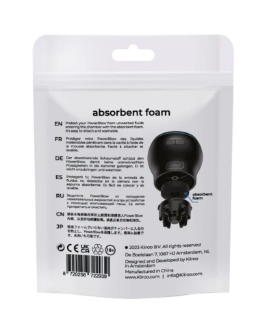 KIIROO POWER BLOW ESPUMA ABSORBENTE DE RESPUESTO 5 UNIDADES