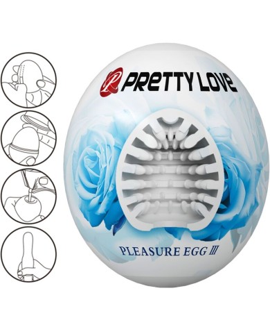 PRETTY LOVE MASTURBADOR MASCULINO HUEVO BLANCO