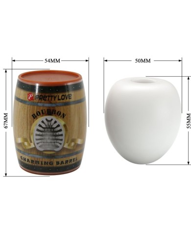 PRETTY LOVE MASTURBADOR MASCULINO HUEVO BLANCO MODELO 2