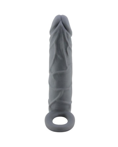 PRETTY LOVE FUNDA DE PENE DE PIEL REALISTICA GRIS OSCURO