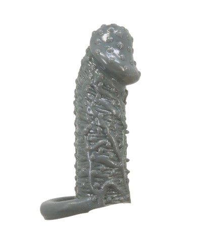 PRETTY LOVE FUNDA REALISTICA ALARGADORA Y RETARDANTE PARA PENE MODELO 2 GRIS