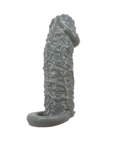 PRETTY LOVE FUNDA REALISTICA ALARGADORA Y RETARDANTE PARA PENE MODELO 2 GRIS