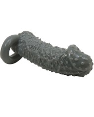 PRETTY LOVE FUNDA REALISTICA ALARGADORA Y RETARDANTE PARA PENE MODELO 2 GRIS