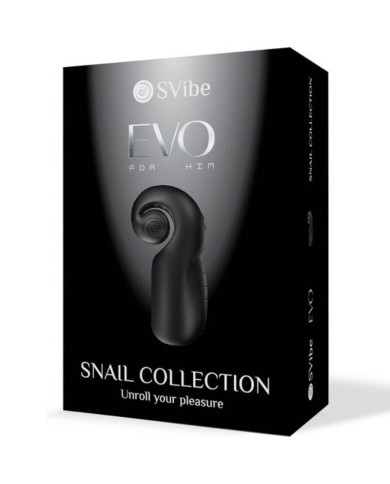 SNAIL VIBE EVO FOR HIM MASTURBADOR MASCULINO SLIDE NROLL NEGRO