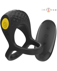 INTENSE ALEX ANILLO DOBLE VIBRADOR PENE 10 VIBRACIONES NEGRO