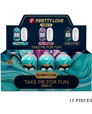PRETTY LOVE VENUS X 15 MASTURBADORES MASCULINOS SILICONA BLANCO