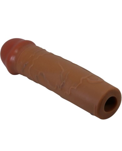 PRETTY LOVE NILE FUNDA PARA PENE CON EXTENSION DE 25 CM MULATO