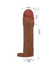 PRETTY LOVE HANI FUNDA PARA PENE CON EXTENSION DE 5 CM MULATO