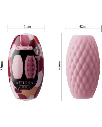 PRETTY LOVE ATHENA EROS MASTURBADOR MASCULINO SILICONA ROSA