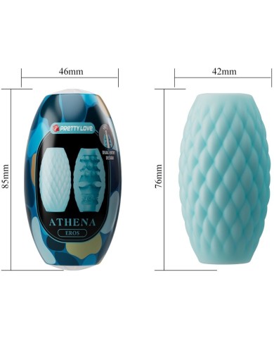 PRETTY LOVE ATHENA EROS MASTURBADOR MASCULINO SILICONA CELESTE