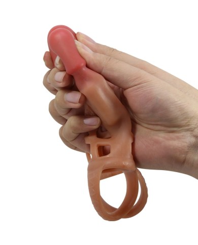 PRETTY LOVE PRESTON FUNDA PARA PENE CON VIBRACION DE 18 CM