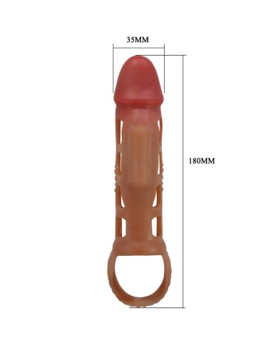PRETTY LOVE PRESTON FUNDA PARA PENE CON VIBRACION DE 18 CM