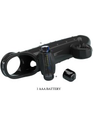 ROMANCE FUNDA PARA PENE CON VIBRACION NEGRO