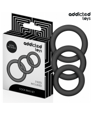 ADDICTED TOYS SET DE ANILLOS SILICONA MODELO 1