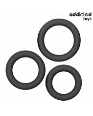 ADDICTED TOYS SET DE ANILLOS SILICONA MODELO 1