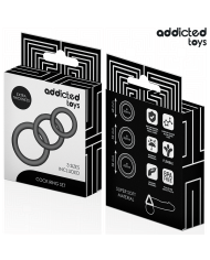 ADDICTED TOYS SET DE ANILLOS SILICONA MODELO 1