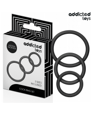 ADDICTED TOYS SET DE ANILLOS SILICONA MODELO 2
