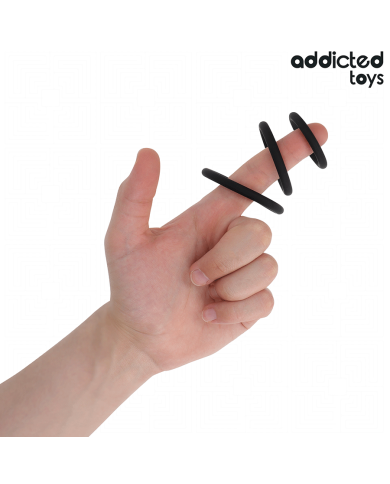 ADDICTED TOYS SET DE ANILLOS SILICONA MODELO 2