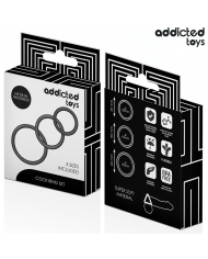 ADDICTED TOYS SET DE ANILLOS SILICONA MODELO 2