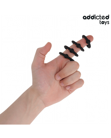 ADDICTED TOYS SET ANILLOS SILICONA DE PRESION