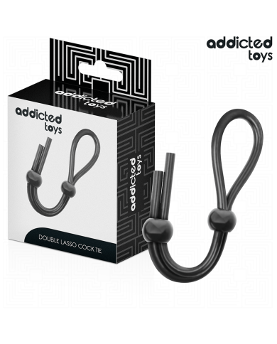 ADDICTED TOYS CUERDA SILICONA PARA EL PENE DE LAZO DOBLE