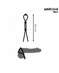 ADDICTED TOYS CUERDA SILICONA PARA EL PENE DE LAZO TRIPLE