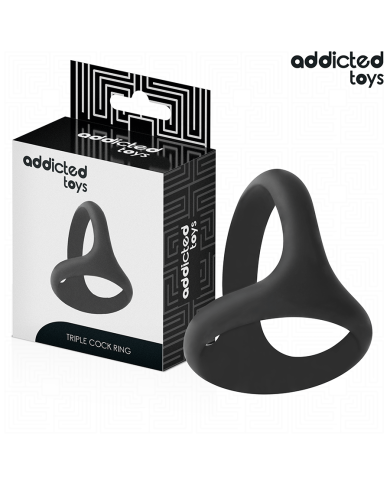 ADDICTED TOYS ANILLO TRIPLE GRUESO PARA EL PENE