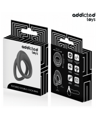 ADDICTED TOYS ANILLO TEXTURIZADO DOBLE PARA EL PENE