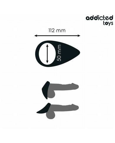 ADDICTED TOYS ANILLO CON FORMA DE LAGRIMA PARA EL PENE