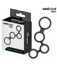 ADDICTED TOYS ANILLO PARA EL PENE CON DIVISORES PARA TESTICULOS