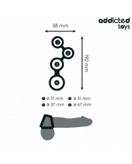 ADDICTED TOYS ANILLO PARA EL PENE CON DIVISORES PARA TESTICULOS