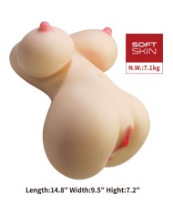 CRAZY BULL FIONA TORSO FEMENINO REALISTA VAGINA Y ANAL 71 KG