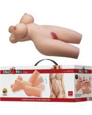 CRAZY BULL TIFFANY TORSO FEMENINO REALISTA VAGINA Y ANAL 55 KG
