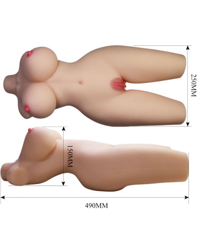 CRAZY BULL TIFFANY TORSO FEMENINO REALISTA VAGINA Y ANAL 55 KG