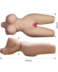 CRAZY BULL TIFFANY TORSO FEMENINO REALISTA VAGINA Y ANAL 55 KG