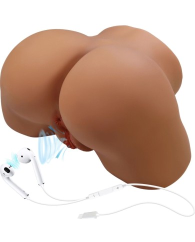 CRAZY BULL GERIANN TRASERO FEMENINO REALISTA VIBRADOR SUCCIONADOR CON SONIDO 55 KG