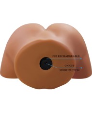 CRAZY BULL GERIANN TRASERO FEMENINO REALISTA VIBRADOR SUCCIONADOR CON SONIDO 55 KG
