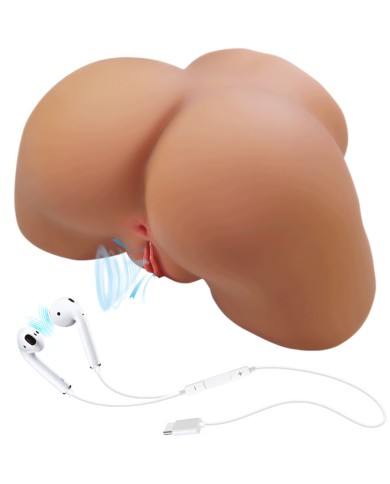 CRAZY BULL ILANA TRASERO FEMENINO REALISTA VIBRADOR SUCCIONADOR CON SONIDO 68 KG
