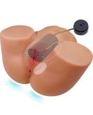 CRAZY BULL ILANA TRASERO FEMENINO REALISTA VIBRADOR SUCCIONADOR CON SONIDO 68 KG