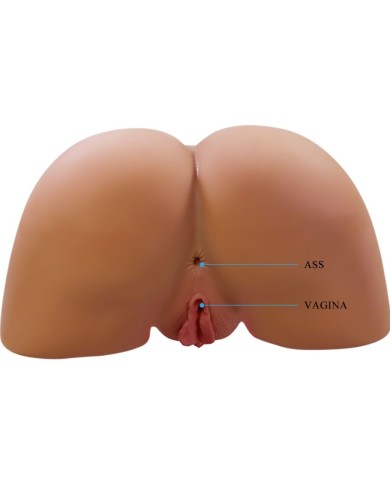 CRAZY BULL ILANA TRASERO FEMENINO REALISTA VIBRADOR SUCCIONADOR CON SONIDO 68 KG