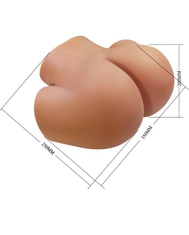 CRAZY BULL ILANA TRASERO FEMENINO REALISTA VIBRADOR SUCCIONADOR CON SONIDO 68 KG