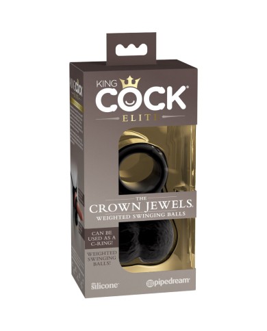 KING COCK TESTICULOS BALANCEANTES EJERCITADOR CON PESO SILICONA