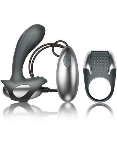 CLIMAXIMUM EXCITE KIT ANILLO PARA PENE MASAJEADOR PROSTATA CON CABLE
