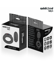 ADDICTED TOYS ANILLO PENE VIBRADOR EFECTO CALOR CONTROL REMOTO