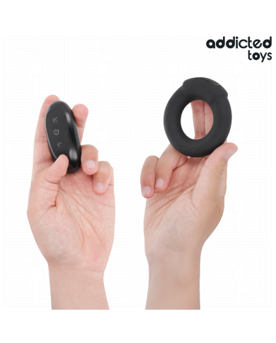ADDICTED TOYS ANILLO PENE VIBRADOR EFECTO CALOR CONTROL REMOTO