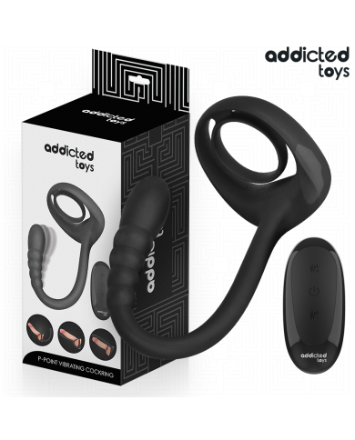 ADDICTED TOYS ANILLO PENE VIBRADOR PUNTOP CONTROL REMOTO