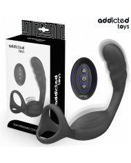 ADDICTED TOYS ANILLO DOBLE VIBRADOR PROSTATICO CONTROL REMOTO