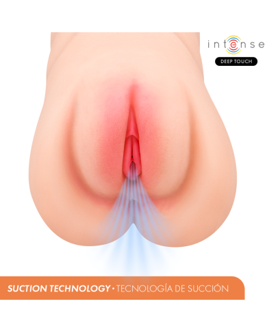 INTENSE DEEP TOUCH KRISTA MASTURBADOR VAGINA CON EFECTO SUCCION VIBRACION Y VOZ 12 KG