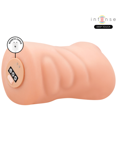 INTENSE DEEP TOUCH KRISTA MASTURBADOR VAGINA CON EFECTO SUCCION VIBRACION Y VOZ 12 KG