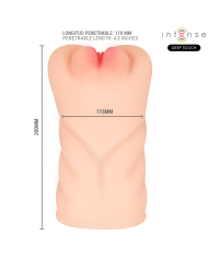 INTENSE DEEP TOUCH KRISTA MASTURBADOR VAGINA CON EFECTO SUCCION VIBRACION Y VOZ 12 KG